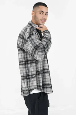Surchemise Tartan Polaire Noir