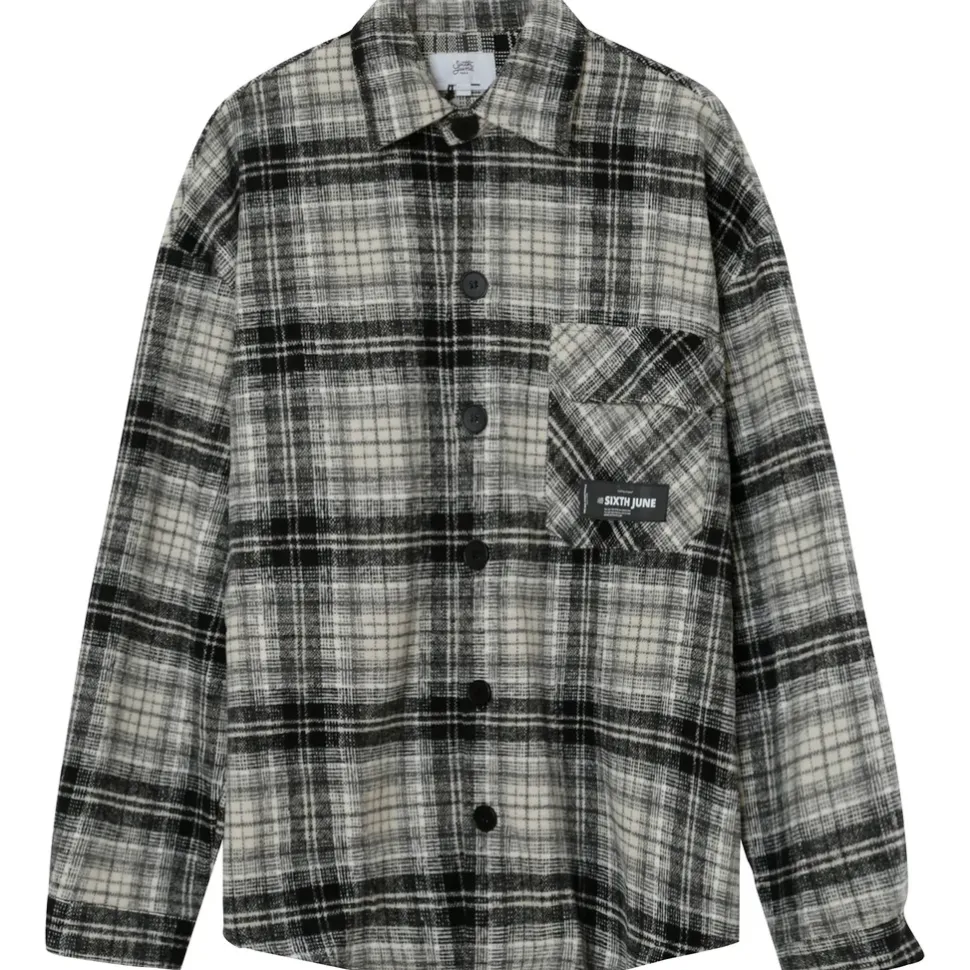Surchemise Tartan Polaire Noir