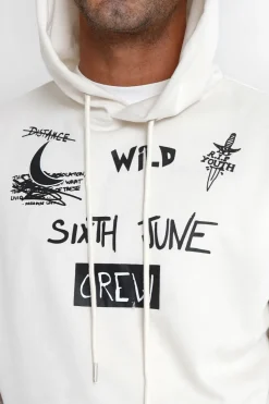 Sweat A Capuche Crew Beige