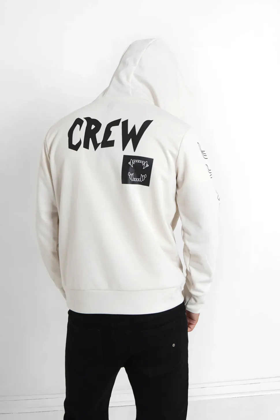 Sweat A Capuche Crew Beige