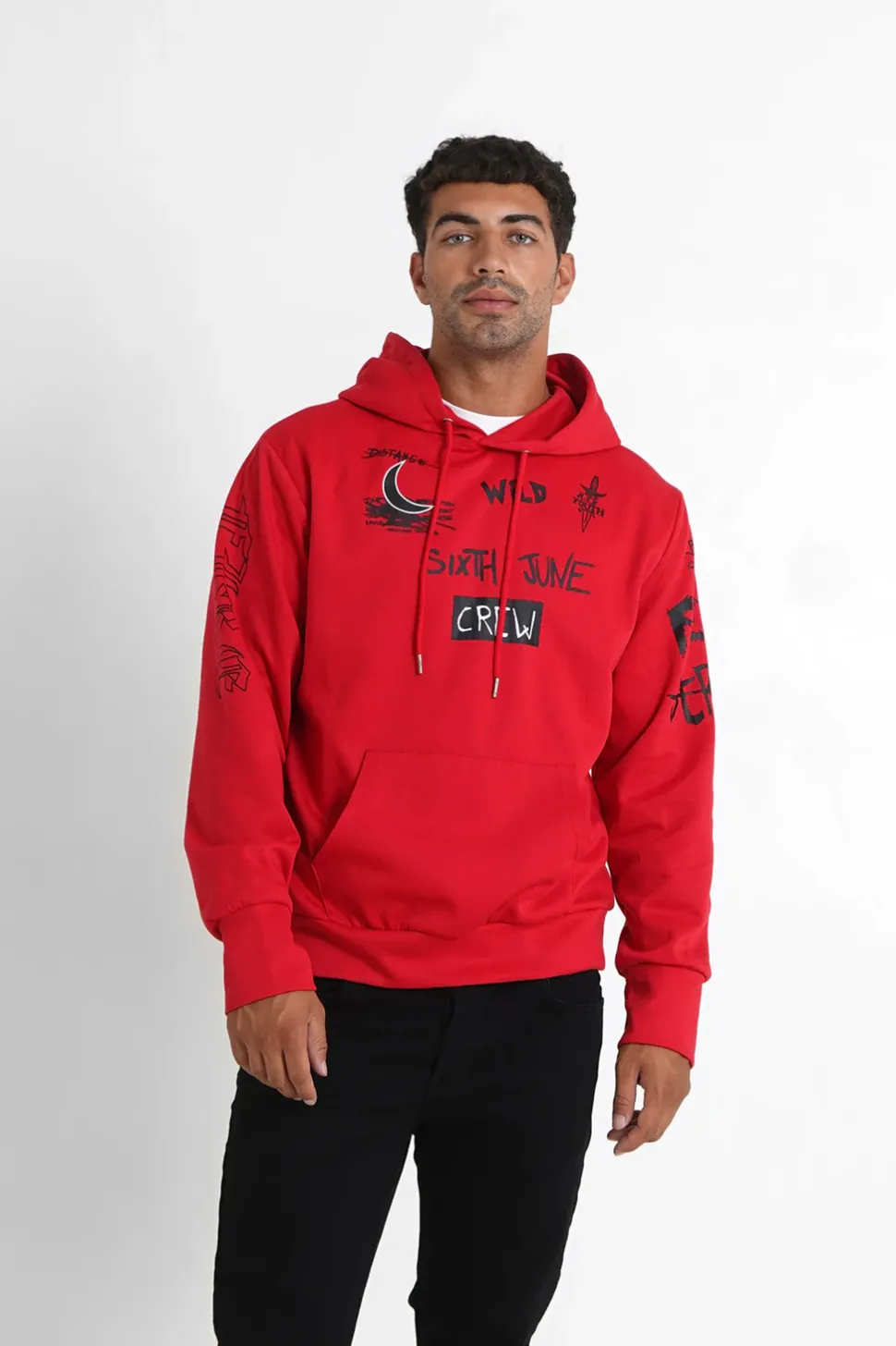 Sweat A Capuche Crew Rouge