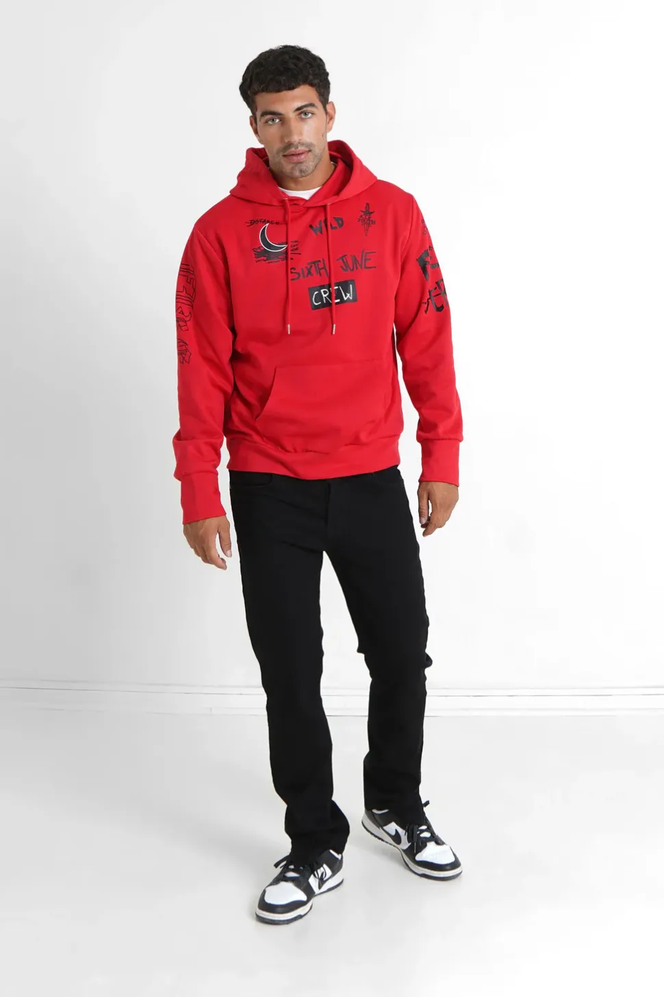Sweat A Capuche Crew Rouge