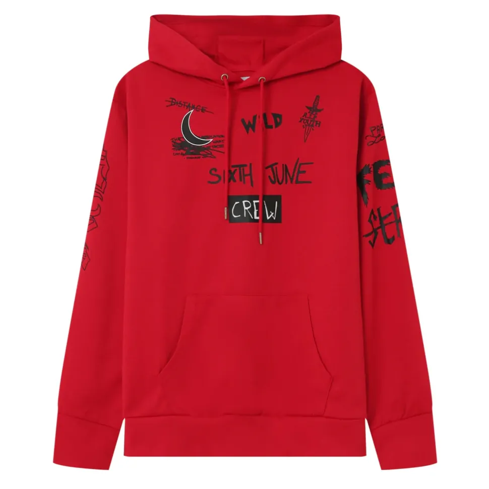 Sweat A Capuche Crew Rouge