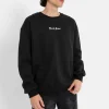 Sweat Broderies Crew Noir
