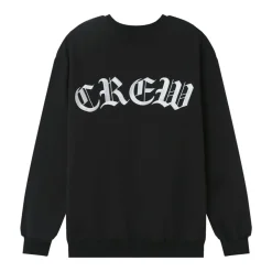 Sweat Broderies Crew Noir