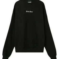 Sweat Broderies Crew Oversize Noir
