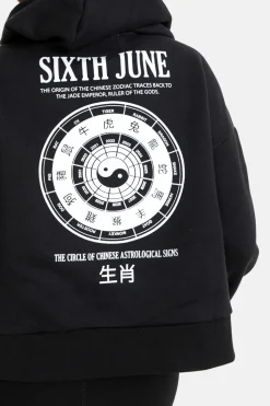 Sweat Capuche Astrologie Chinese Noir