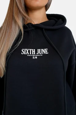 Sweat Capuche Astrologie Chinese Noir