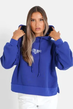 Sweat Capuche Astrologie Chinese Bleu Fonce