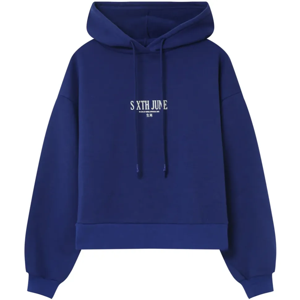 Sweat Capuche Astrologie Chinese Bleu Fonce