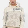 Sweat Capuche Bandana Patchwork Beige
