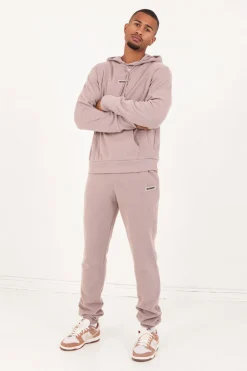 Sweat Capuche Cotele Cordon Beige