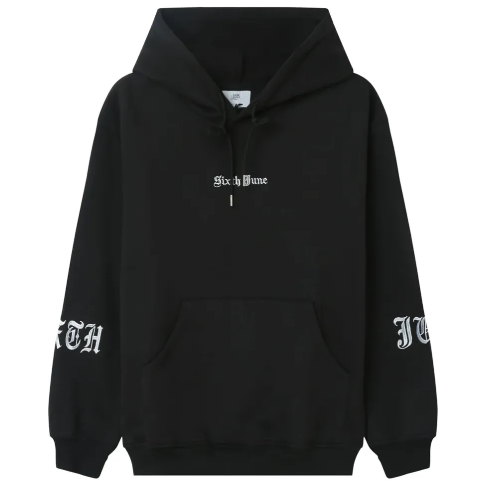 Sweat Capuche Crew Molletonne Noir