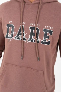 Sweat Capuche Dare Marron
