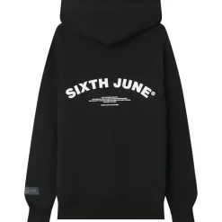 Sweat Capuche Logo Incurve Noir