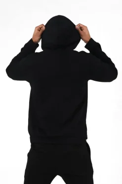 Sweat Capuche Logo Patch Universite Noir
