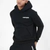 Sweat Capuche Molletonne Logo Noir