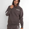 Sweat Capuche Molletonne Marron