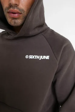 Sweat Capuche Molletonne Marron