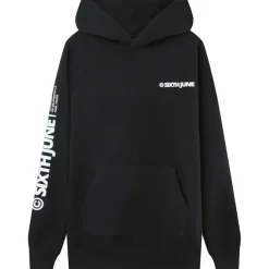 Sweat Capuche Molletonne Logo Noir