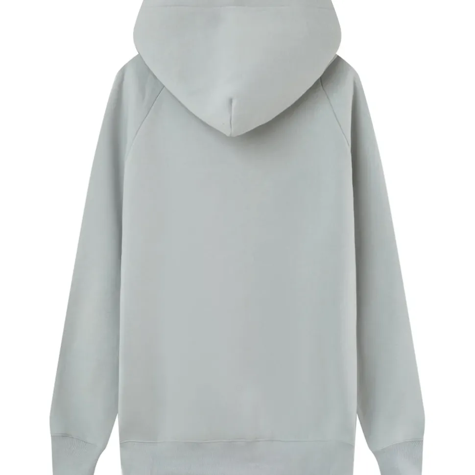 Sweat Capuche Molletonne Logo Gris