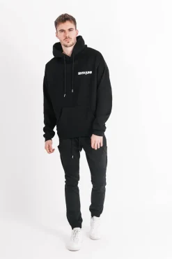 Sweat Capuche Oversize Logo Decale Noir