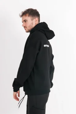 Sweat Capuche Oversize Logo Decale Noir
