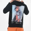 Sweat Capuche Palm Fire Noir
