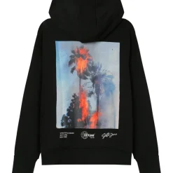 Sweat Capuche Palm Fire Noir