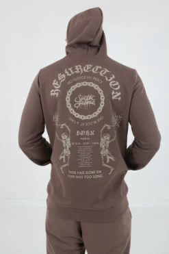 Sweat Capuche Resurrection Marron