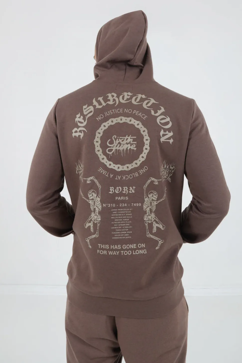Sweat Capuche Resurrection Marron