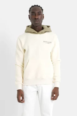 Sweat Capuche Self Love Club Jaune Clair