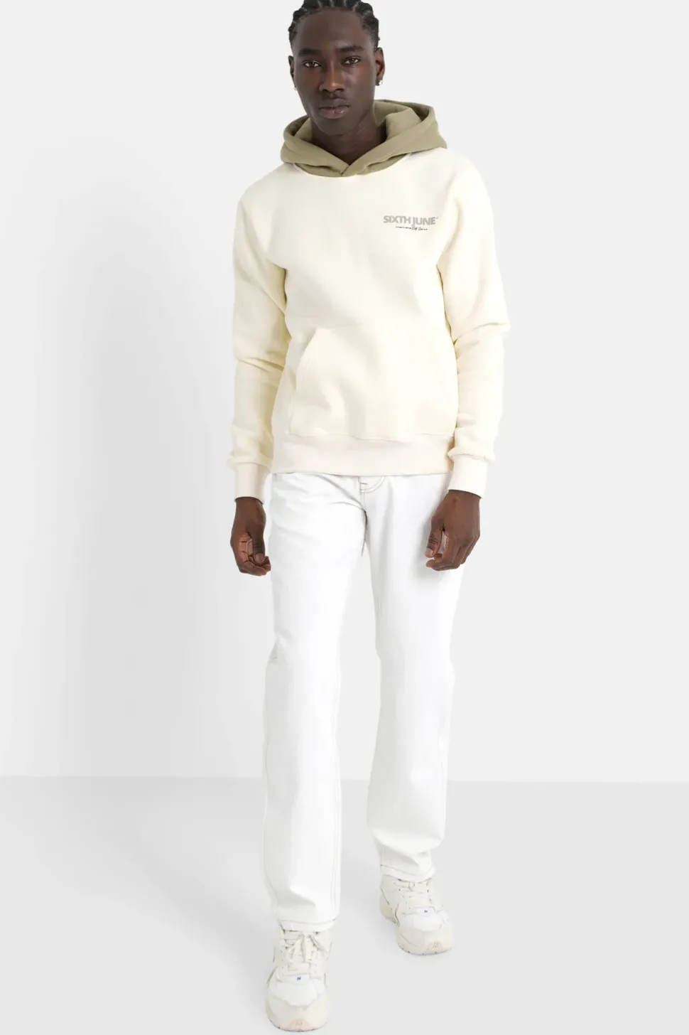 Sweat Capuche Self Love Club Jaune Clair