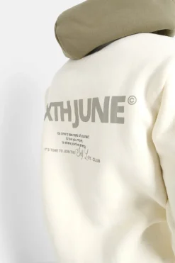 Sweat Capuche Self Love Club Jaune Clair