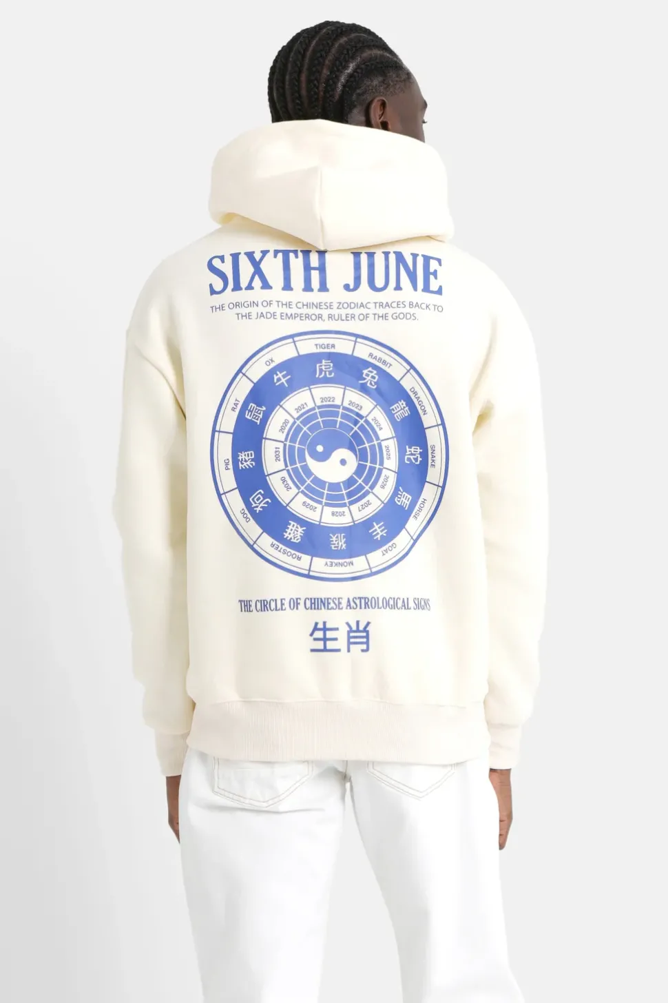 Sweat Capuche Signes Zodiaque Jaune Clair