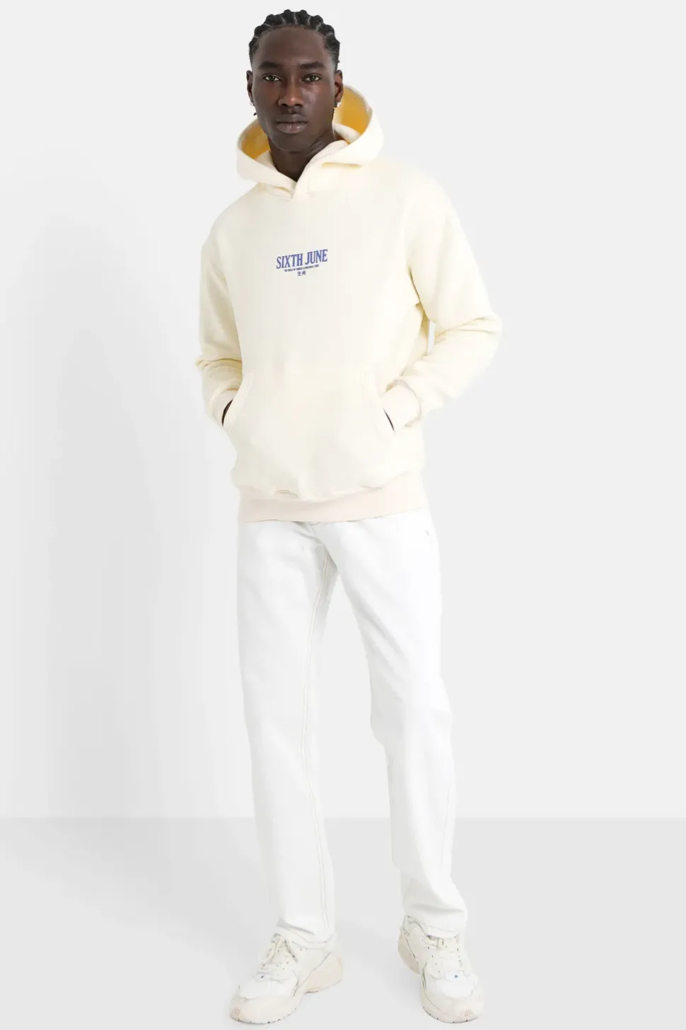 Sweat Capuche Signes Zodiaque Jaune Clair