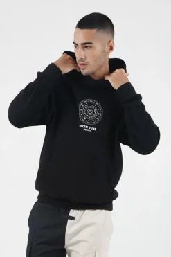 Sweat Capuche Signes Zodiaque Noir