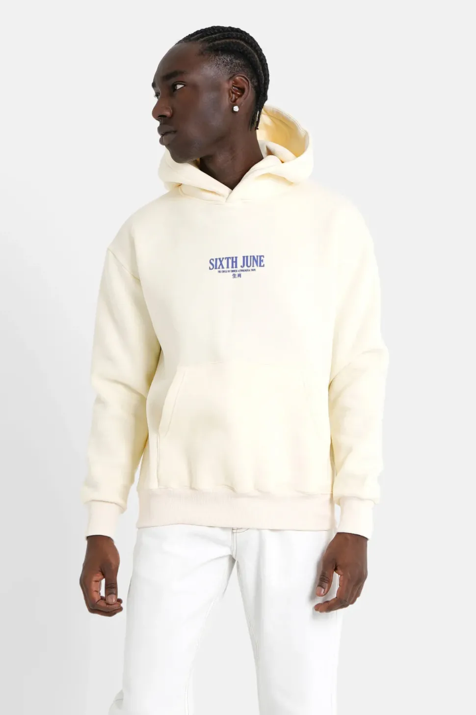 Sweat Capuche Signes Zodiaque Jaune Clair