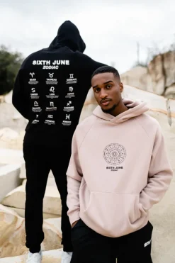 Sweat Capuche Signes Zodiaque Noir