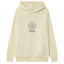 Sweat Capuche Signes Zodiaque Beige Clair