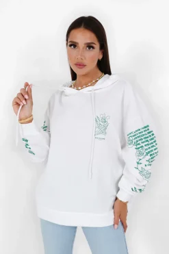 Sweat Capuche Squelette Blanc