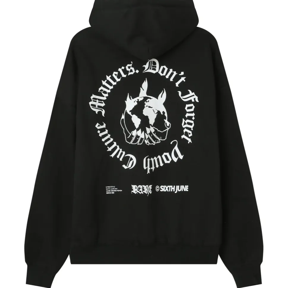 Sweat Capuche Youth Culture Dos Noir