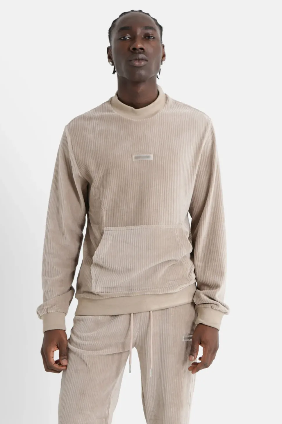 Sweat Cosy Logo Brode Vert Clair
