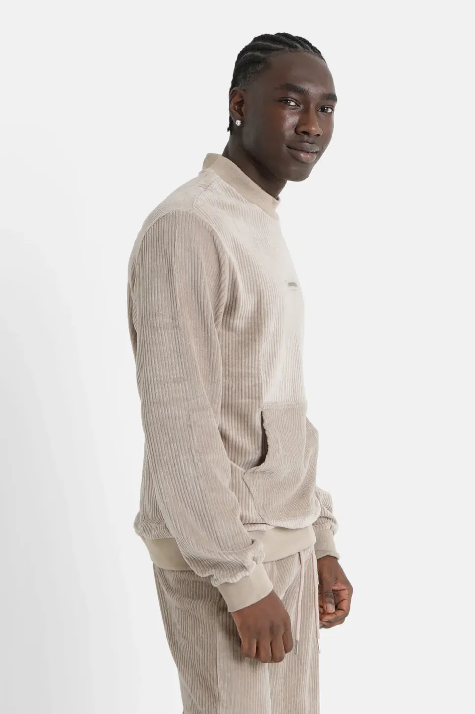 Sweat Cosy Logo Brode Vert Clair