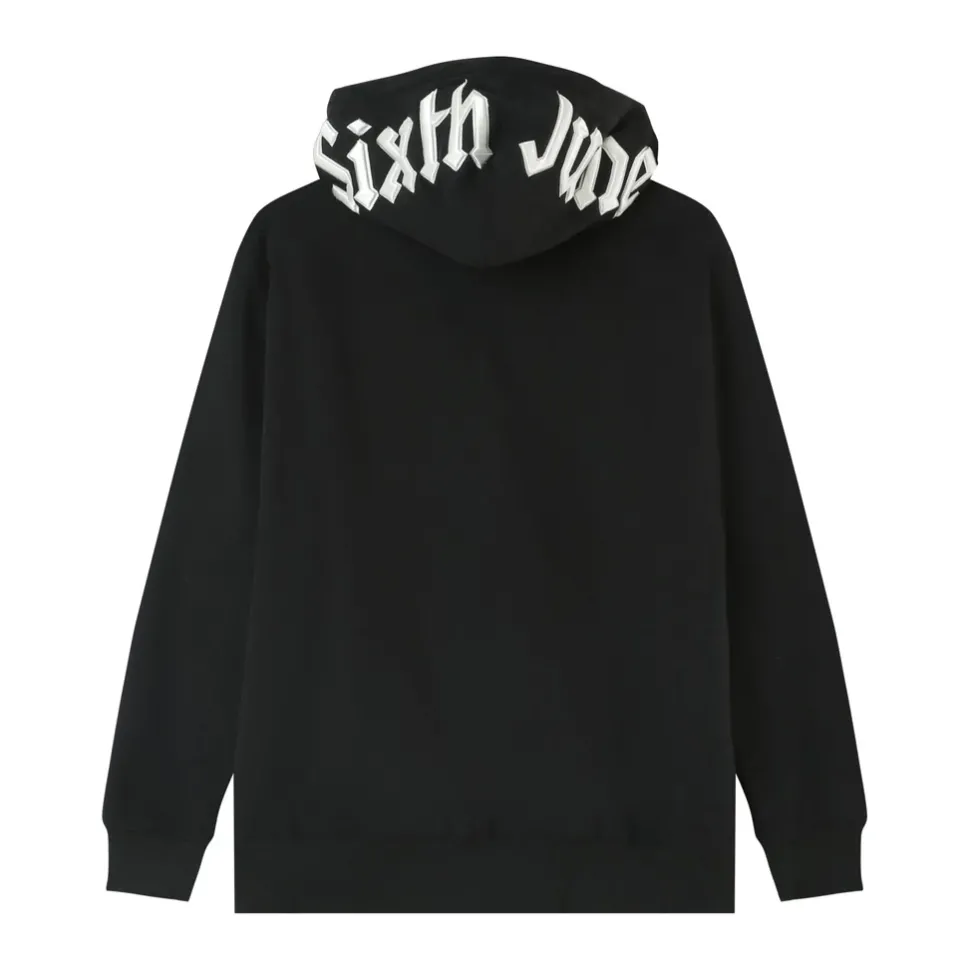 Sweat Logo Gothique Capuche Noir