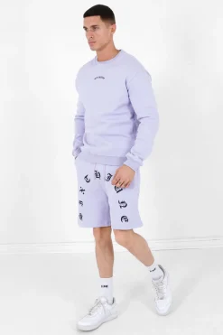 Sweat Logo Gothique Violet Clair