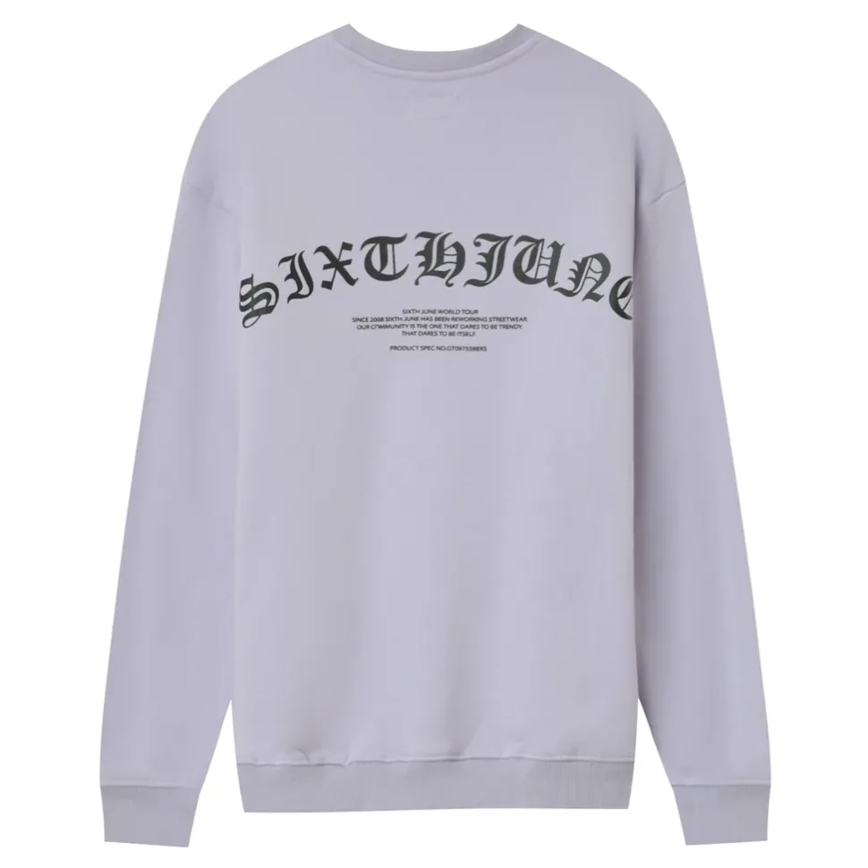 Sweat Logo Gothique Violet Clair