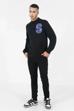Sweat Logo Patch Universite Noir