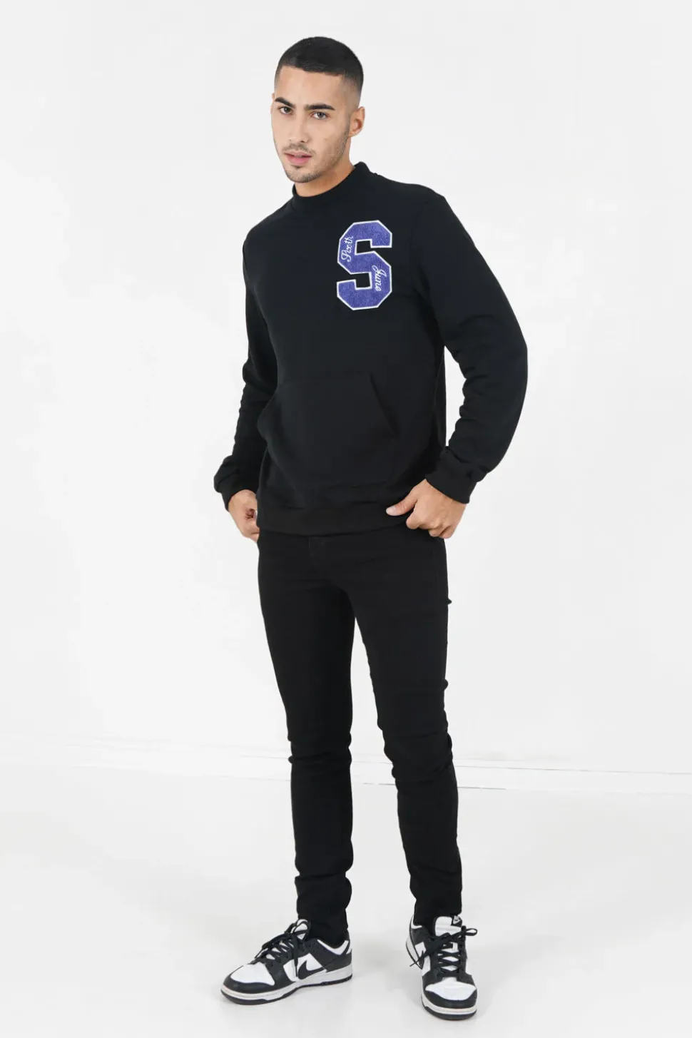 Sweat Logo Patch Universite Noir