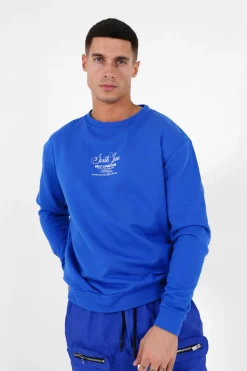 Sweat Logo Signature Bleu Fonce